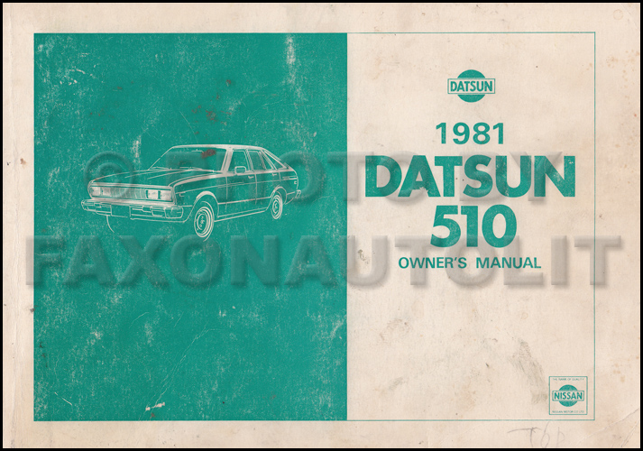 1981 Datsun 510 Repair Shop Manual Original