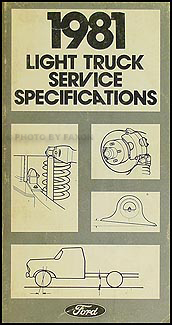 1981 Ford F100 F150 F250 F350 Pickup Truck Foldout Wiring Diagram