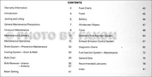 1980 Jaguar XJ6 Maintenance Handbook Original