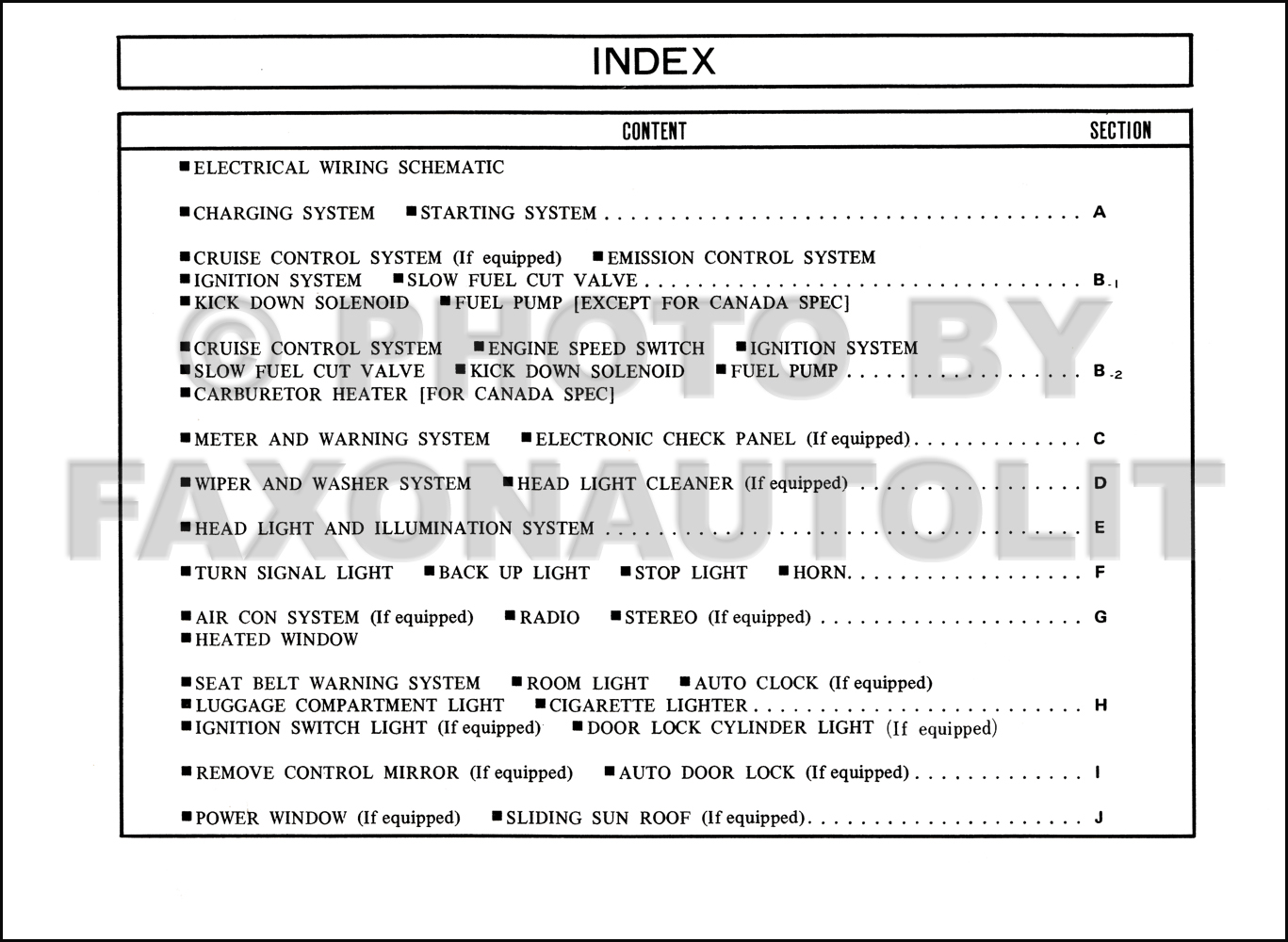 1981 Mazda 626 Wiring Diagram Manual Original