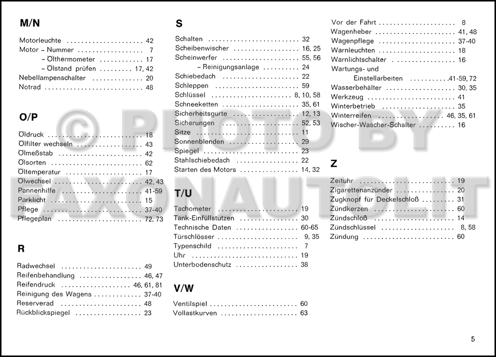 1981 Porsche 911 Turbo Owner's Manual Original in GERMAN