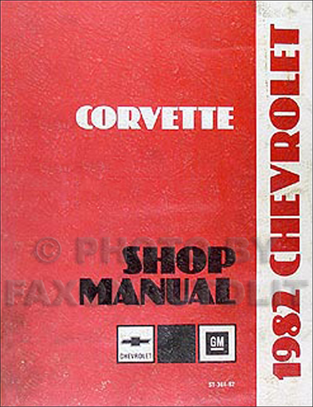 1982 Corvette Repair Shop Manual Original