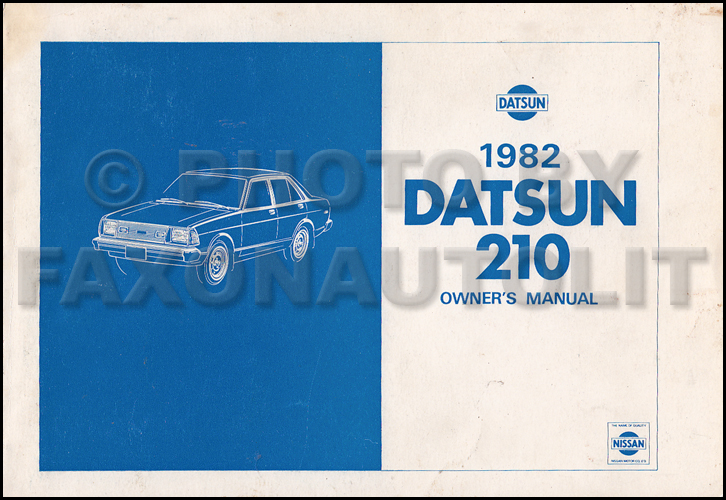 1982 Datsun 210 Repair Shop Manual Original