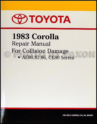 1983 Toyota Corolla Wiring Diagram Manual Original