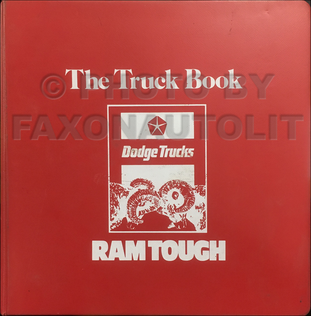 1983 Dodge Ram Van, Voyager & Wagon Repair Shop Manual Original 150-350