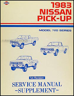 1983 Nissan 720 Series Pickup Truck Repair Shop Manual ... 1983 datsun 720 wiring diagram 