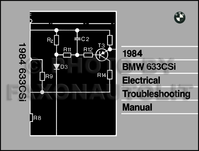 1984 BMW 633CSi Electrical Troubleshooting Manual Reprint