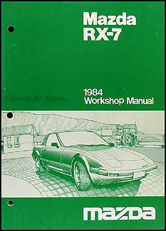 1984 Mazda Rx-7 Repair Shop Manual Original