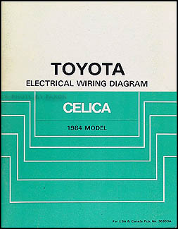 1984 Toyota Celica Supra Wiring Diagram Manual Original