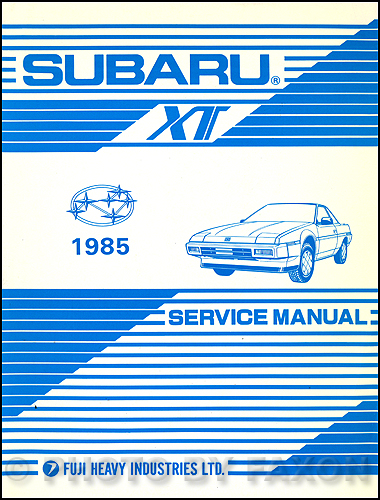 1985 Subaru 1800 Repair Shop Manual Original 2 Book 6