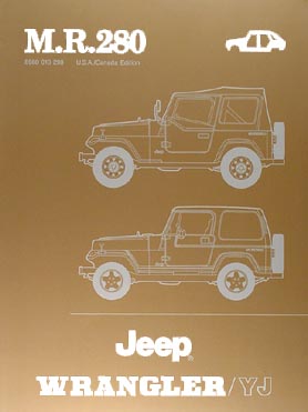 1986-1988 Jeep Wrangler/YJ Repair Shop Manual Original with IS Notes