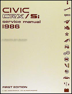 84 Honda Crx Repair Manual