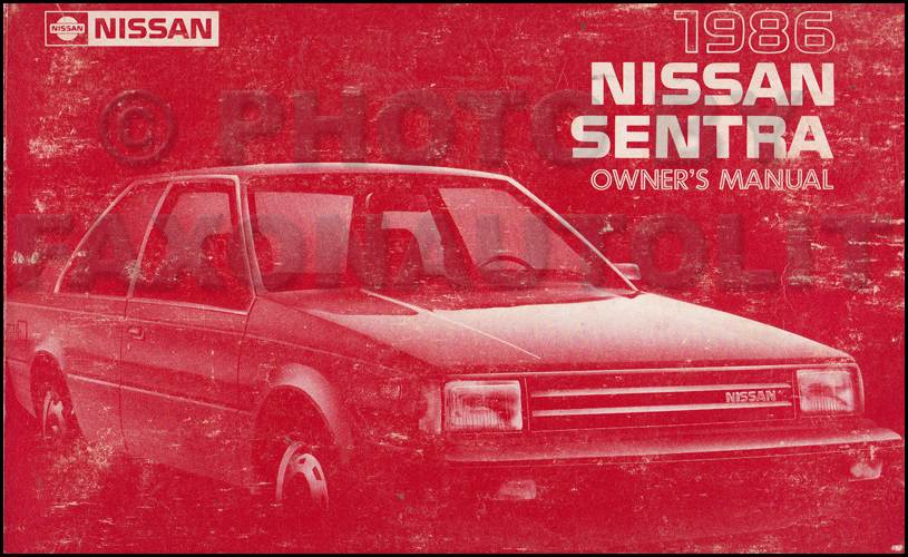 1986 Nissan Sentra Repair Shop Manual Original