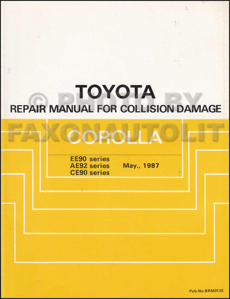 2006 toyota corolla service manual pdf