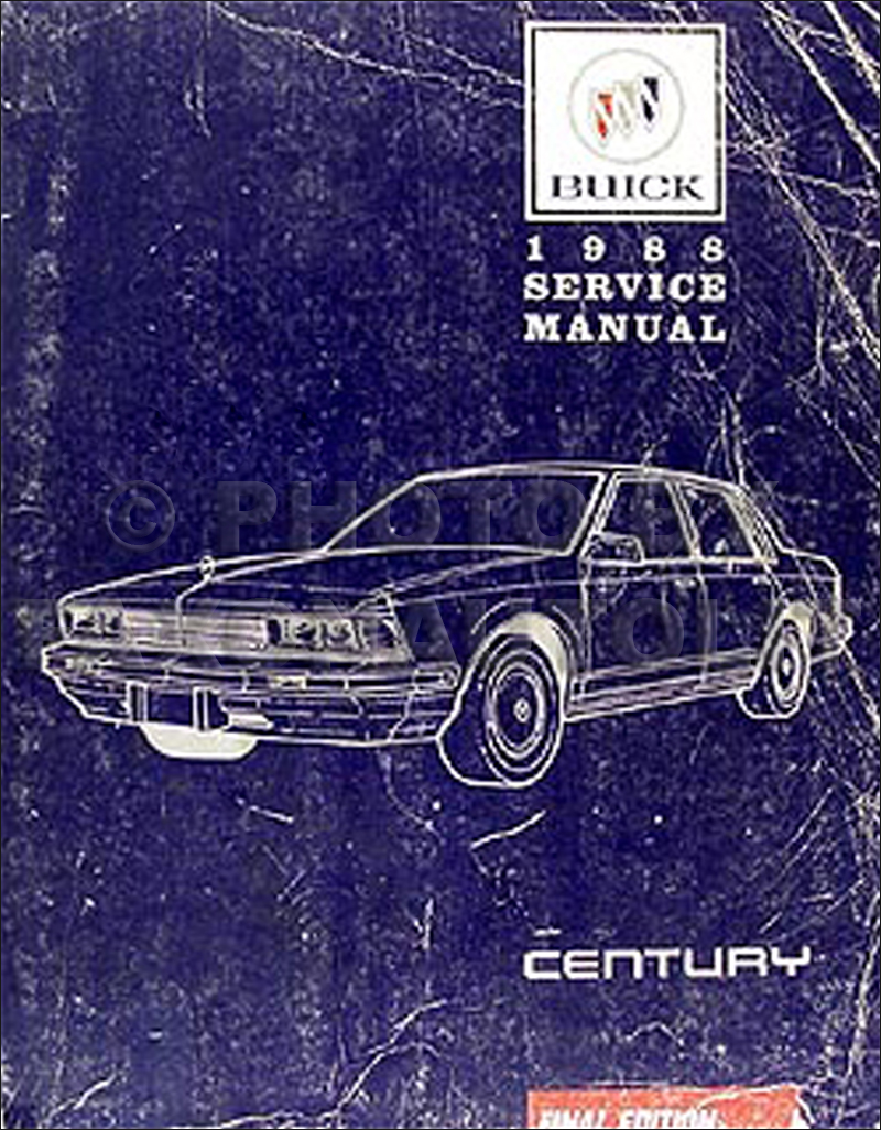 1988 Buick Century Repair Shop Manual Original