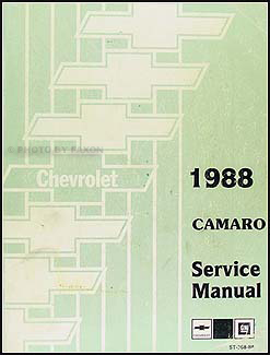 1988 Chevy Camaro Repair Shop Manual Original