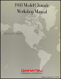 1988 Daihatsu Charade Original Repair Shop Manual 1992 daihatsu charade wiring diagram 
