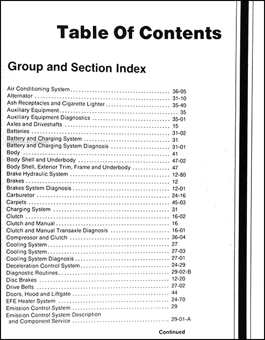 1988 Ford Festiva Repair Shop Manual Original