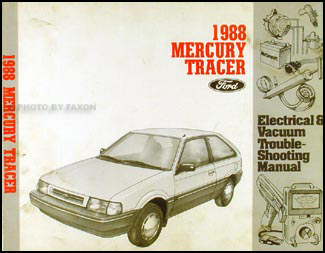1987-1988 Mercury Tracer Repair Shop Manual Original