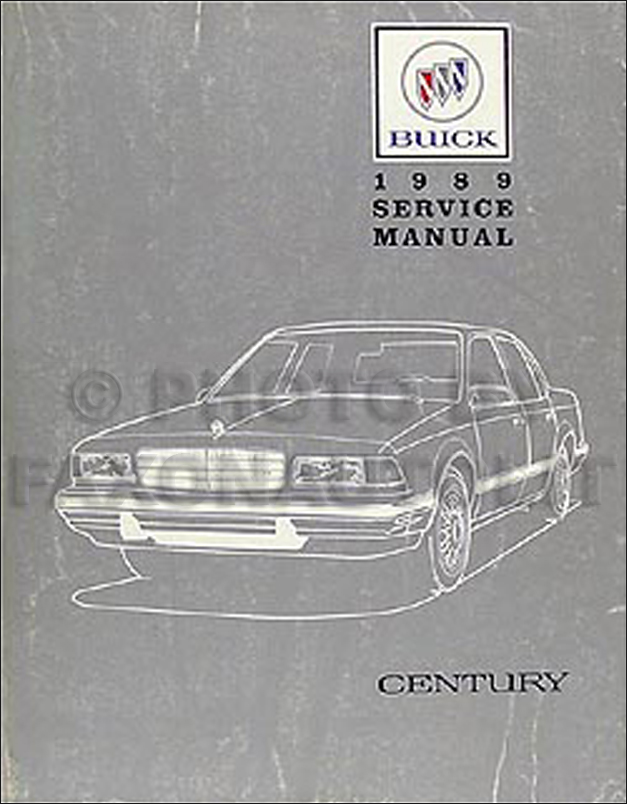 1989 Buick Century Repair Shop Manual Original