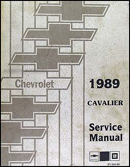 1989 Chevy Cavalier Repair Shop Manual Original