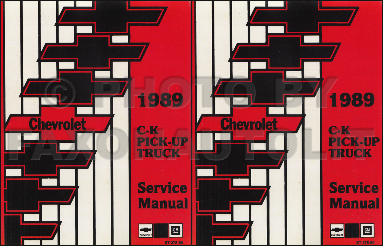 1989 Chevy C  K Pickup Wiring Diagram Manual Original