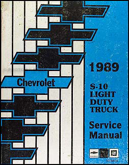 1989 Chevy S 10 Pickup Blazer Wiring Diagram Manual Original