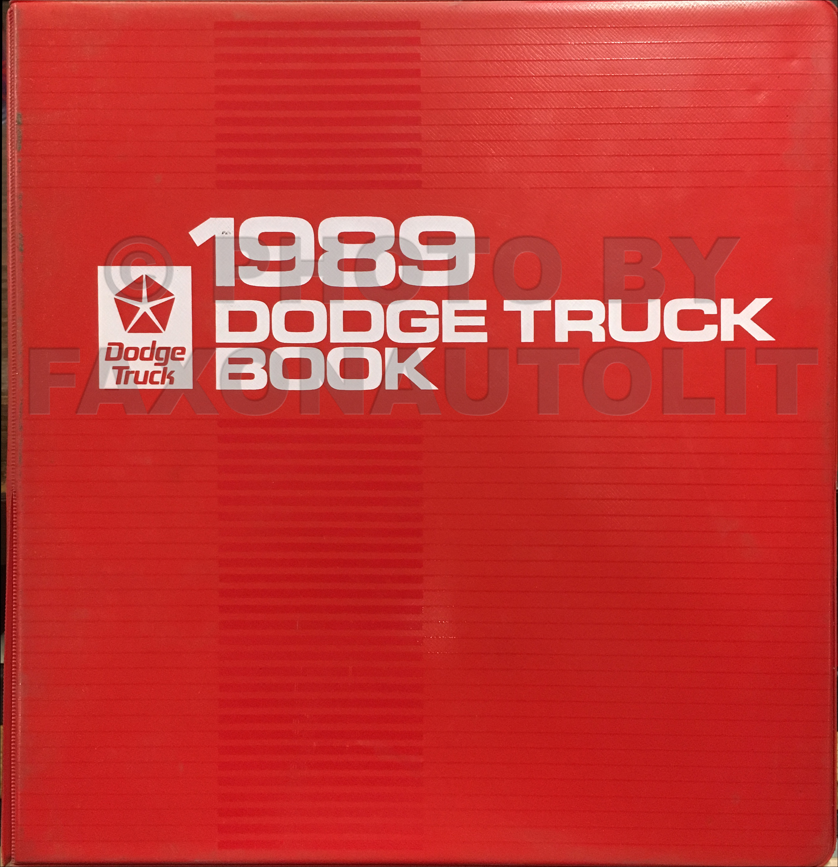 1989 Dodge Truck Color & Upholstery Album and Data Book Original $149.00