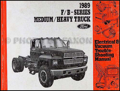 1989 Ford Truck  Cab  Foldout Wiring Diagram F600 F700