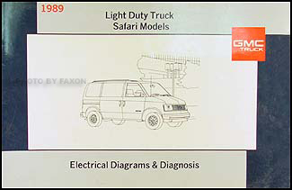 1986 GMC Safari Chevy Astro Van Wiring Diagram Original Electrical Schematic