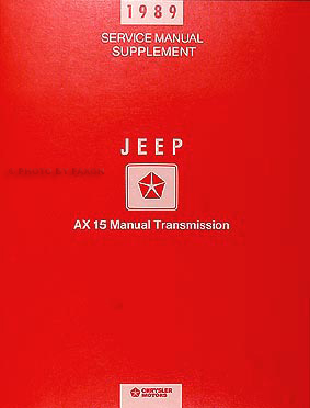 1989 Jeep Repair Shop Manual Original 4 Volume Set--All Models