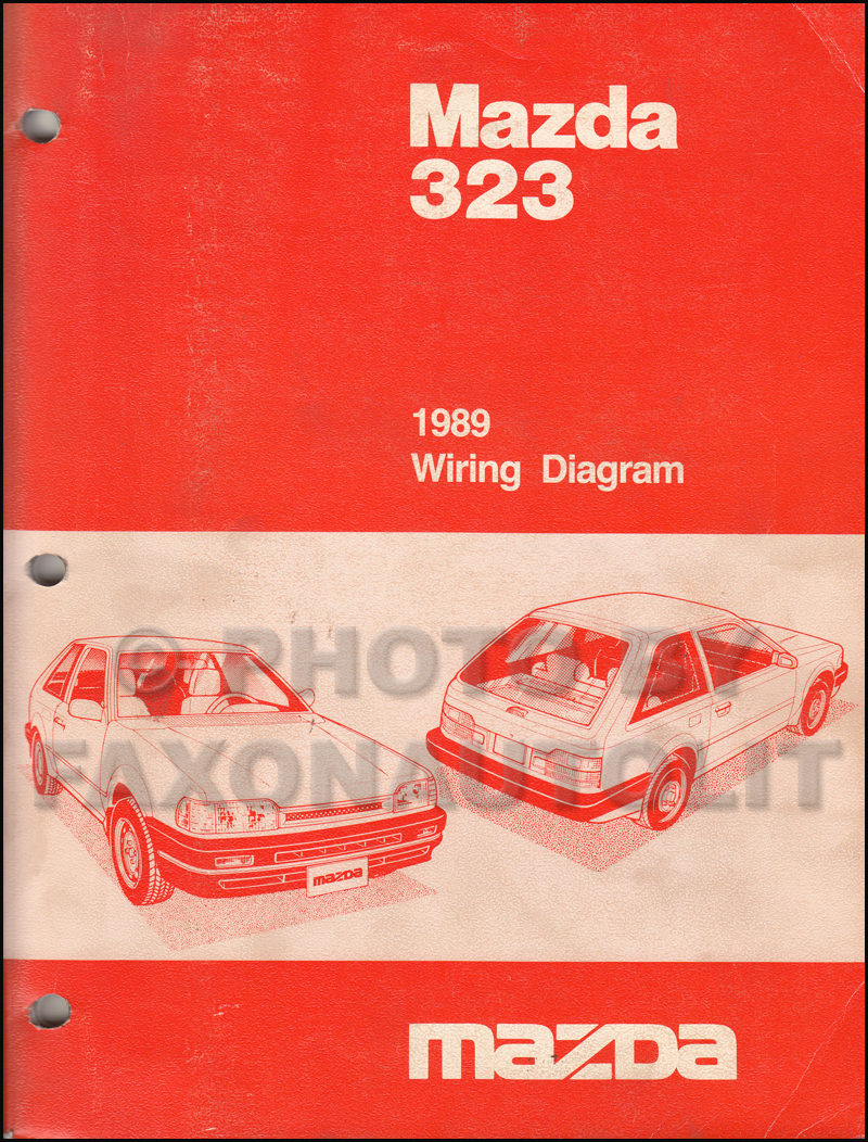 1989 Mazda 323 Repair Shop Manual Original