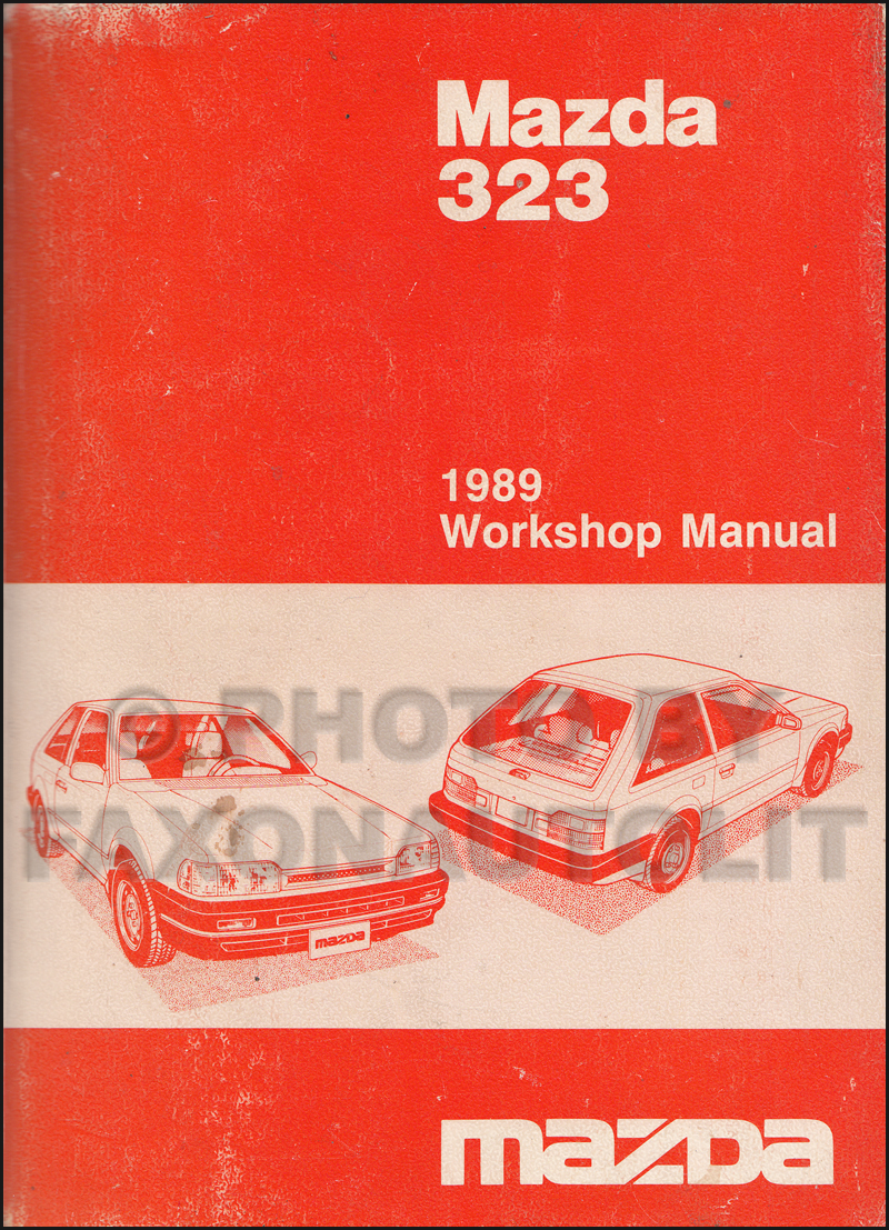 1989 Mazda 323 Repair Shop Manual Original