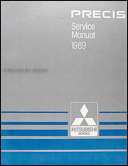 1989 Mitsubishi Precis Repair Shop Manual Original