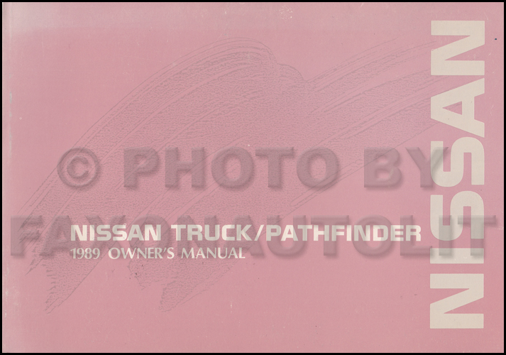 1989 Nissan Truck and Pathfinder Wiring Diagram Manual Original