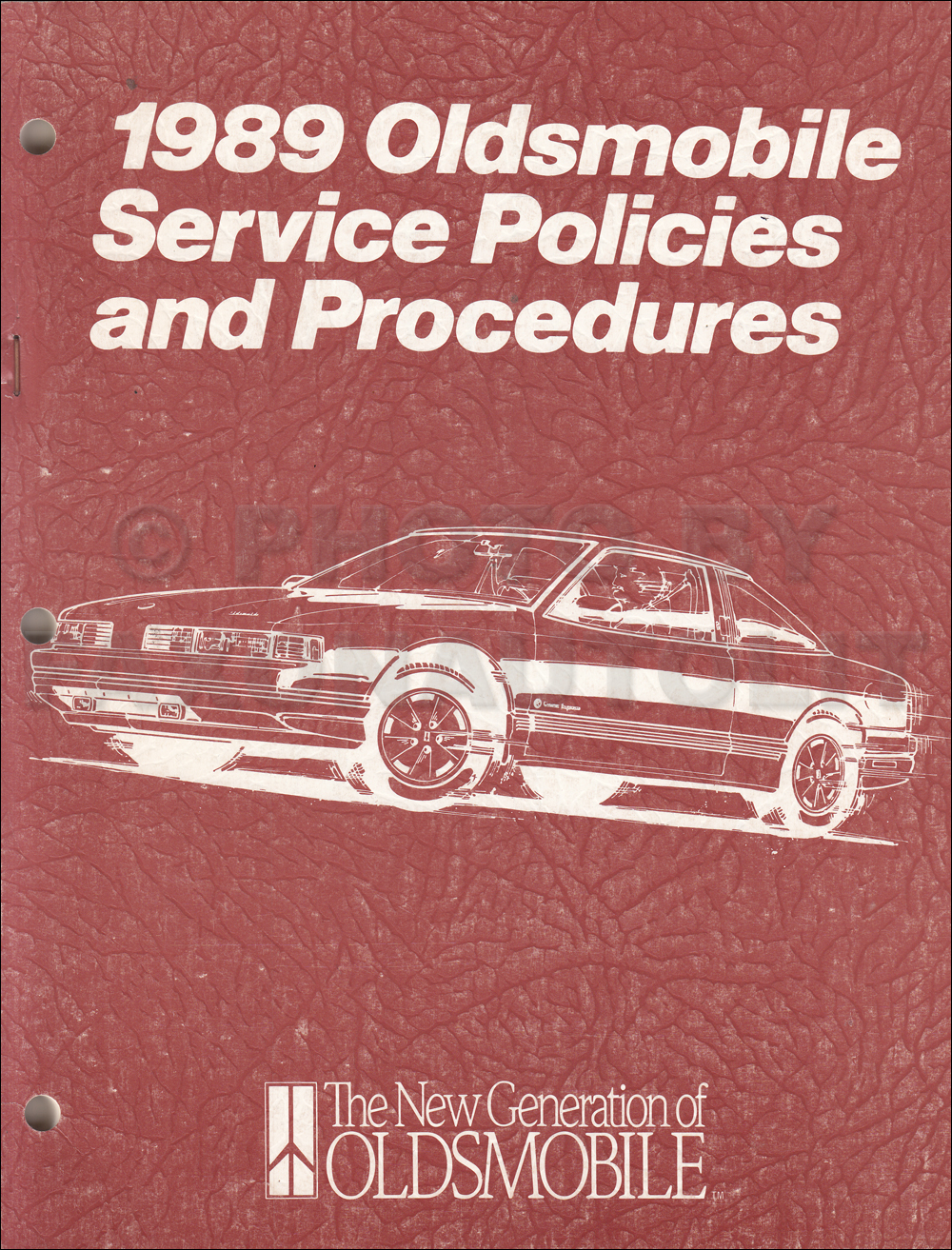 1989 Oldsmobile 88 Royale, Ninety Eight Regency Repair Shop Manual Original
