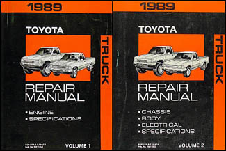 1989 Toyota Pickup Truck Wiring Diagram Manual Original