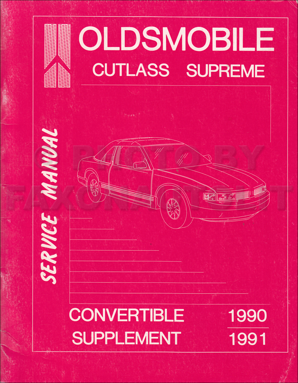 1982 Buick Riviera Convertible Top Shop Manual Original Supplement · 1990-1991 Oldsmobile Cutlass Supreme Convertible Top Repair ...