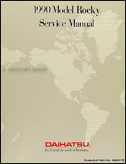 1990 Daihatsu Rocky Repair Shop Manual Reprint