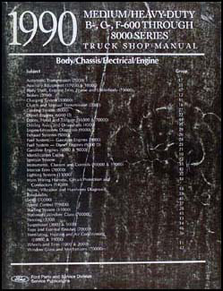 1990 Ford Truck 6.6 and 7.8 Diesel Engine Repair Shop Manual