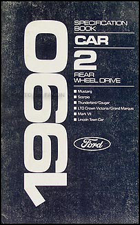 1990 Ford Mustang Electrical & Vacuum Troubleshooting Manual Original