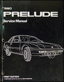 1990 Honda Prelude Electrical Troubleshooting Manual Original