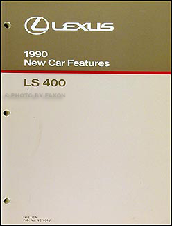 1990 Lexus LS 400 Wiring Diagram Manual Original