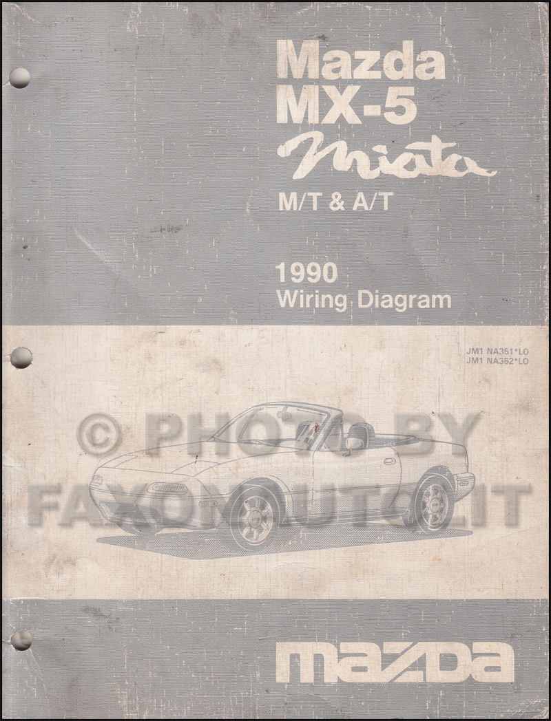 1990 Mazda Mx Miata Repair Shop Manual Original