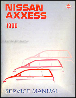 1990 Nissan Axxess Van Repair Shop Manual Original