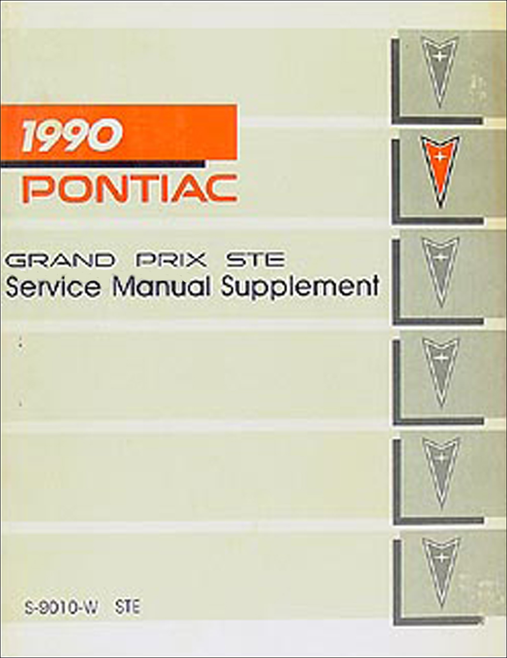 1990 Pontiac Grand Prix Repair Shop Manual Original