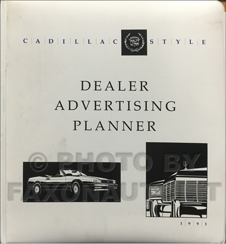 1991 Cadillac Allante Factory Paint Chip Brochure