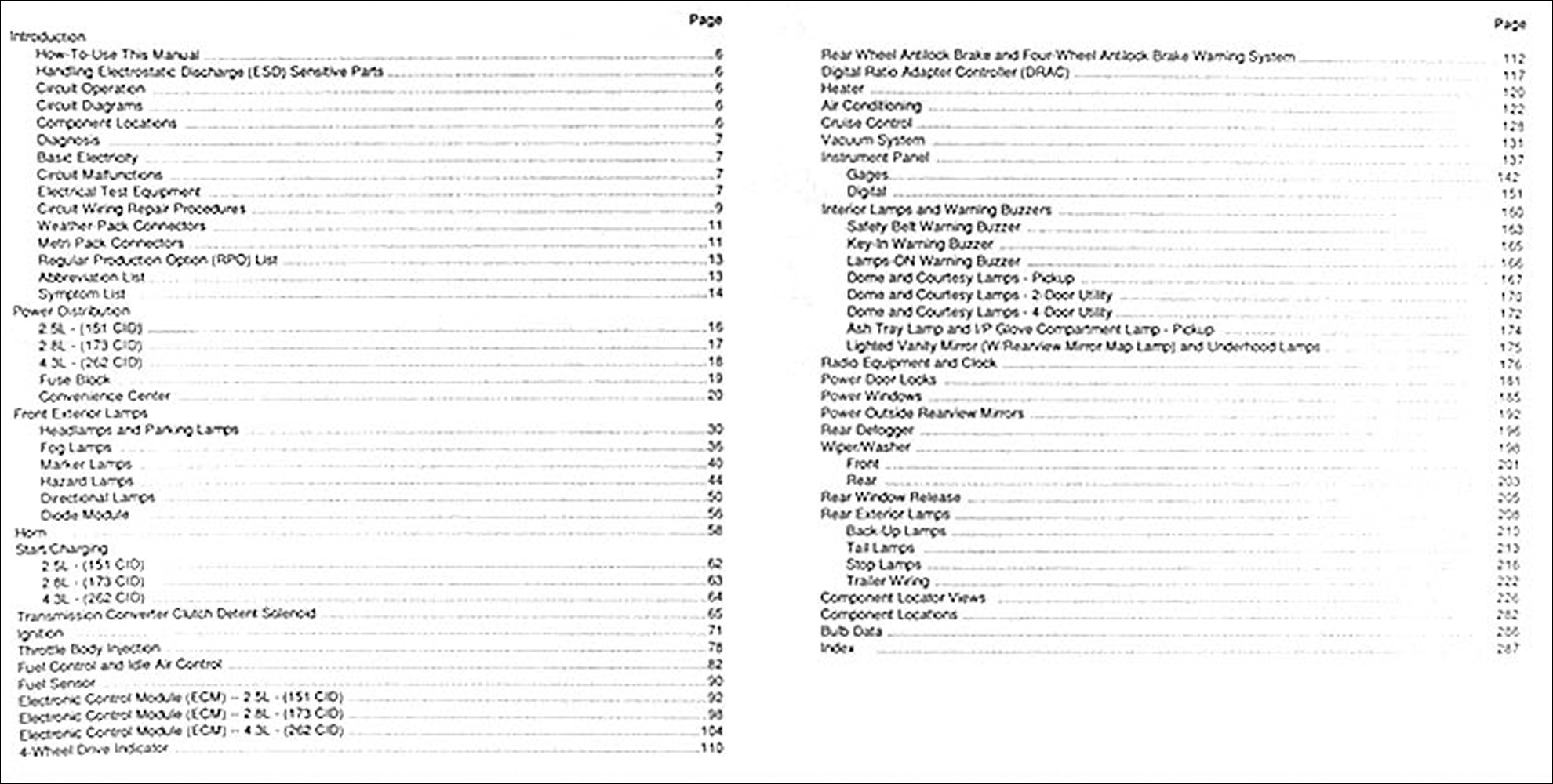 1991 Chevy S-10 Pickup & Blazer Wiring Diagram Manual Original