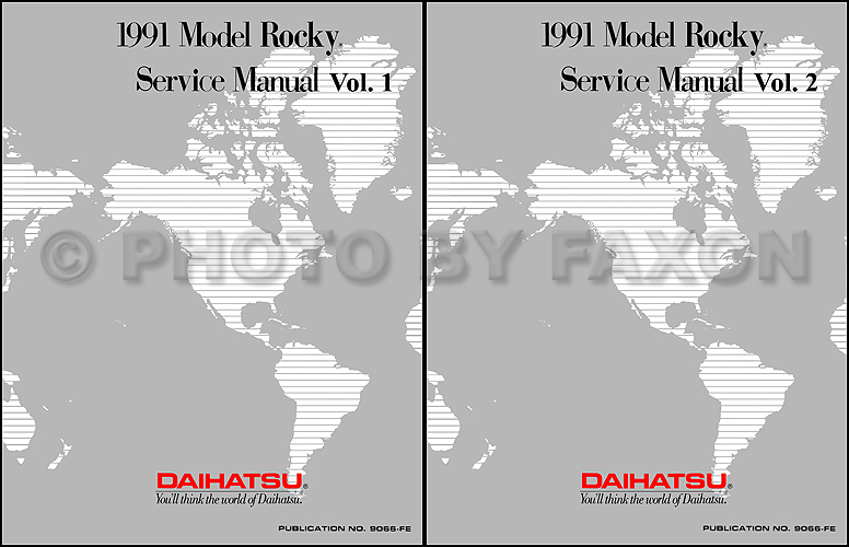 1991 Daihatsu Rocky Owner's Manual Reprint