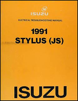 1991/1992 Isuzu Stylus Repair Shop Manual Original